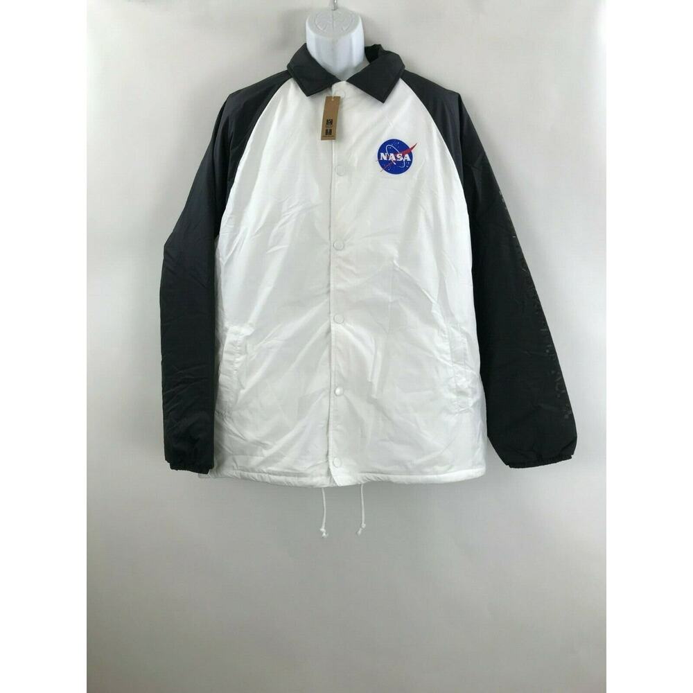 Men’s Vans NASA Space Voyager Torrey Padded MTE Black/White Jacket Size M New